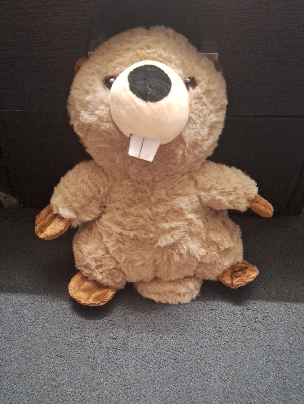 Plush Brown Beaver Stuffed Animal - Soft Cuddly Toy